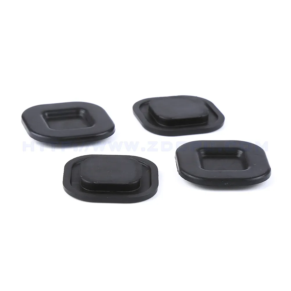 Customize Rectangular Rubber Cap End Protection Cap Conductive Silicone Button With Carbon Pill