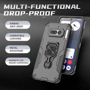 Étui de téléphone de luxe personnalisé de créateur, populaire, antichoc, en armure rigide avec anneau métallique rotatif à 360° <span class=keywords><strong>incassable</strong></span> pour Nothing 4A 5G - Product Image 2