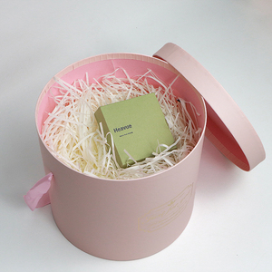 Caja de Regalo Redonda de Papel con Diseño Personalizado de Colores Navideños, Caja de Embalaje de Cosméticos de Lujo - Product Image 5
