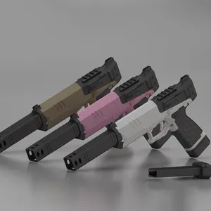 Lanzador de balas de EVA para niños, Arma de juguete manual de lanzamiento de balas suaves
