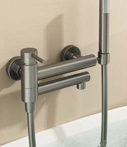 Nouveauté, ensemble <span class=keywords><strong>de</strong></span> robinets <span class=keywords><strong>de</strong></span> douche et baignoire pliants muraux, <span class=keywords><strong>mitigeur</strong></span> chaud et froid, robinet <span class=keywords><strong>de</strong></span> baignoire <span class=keywords><strong>avec</strong></span> <span class=keywords><strong>douchette</strong></span> pour salle <span class=keywords><strong>de</strong></span> bain - Product Image 2