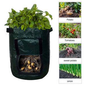 Bolsas de Cultivo Negras para Patatas, Portátiles, Duraderas, Grandes, para Hogar y Granja, Bolsas de Cultivo de PE - Product Image 5