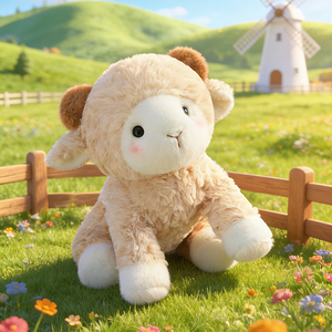Peluche di Pecora Ricciuta in Stile Nordico con <span class=keywords><strong>Corna</strong></span> Marroni per Decorazione Comodino e Regalo Festivo - Product Image 5