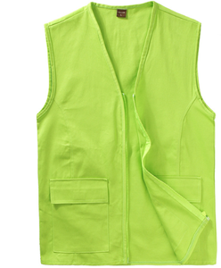 I lavoratori con Logo personalizzato in cotone 200G indossano gilet di cotone uniforme da lavoro resistente alle rughe gilet da uomo - Product Image 4