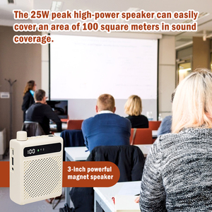 Microfoni a clip e amplificatori wireless anti-Feedback da 10W in plastica per <span class=keywords><strong>insegnanti</strong></span>, guide turistiche e istruttori all'aperto - Product Image 3