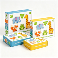 Boîte en papier personnalisée imprimée, portable, étanche et écologique, emballage premium avec fenêtre pour animaux magnétiques, expédition rapide en 72h
