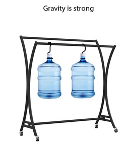 Présentoir d'îlot métallique sur pied, vente directe usine, présentoir double rangée pour magasins <span class=keywords><strong>de</strong></span> vêtements - Product Image 2