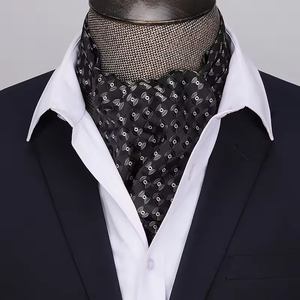 Cravates Jacquard Ascot Classiques pour Hommes, Style Britannique, Cravate de Gentleman, Ascot de Luxe - Product Image 1