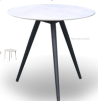 Table de repas pliable moderne en aluminium pour hôtel et cour