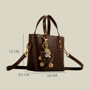 Sac à bandoulière ZENOS élégant en cuir texturé, design tendance, polyvalent, pour le quotidien et les cosmétiques - Product Image 5