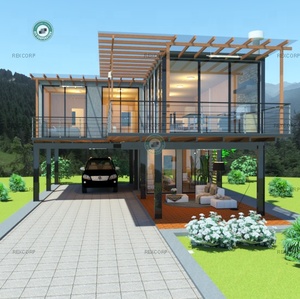 <span class=keywords><strong>Maison</strong></span> de vacances luxueuse à 2 étages, alimentée par l'énergie solaire 6 kW, <span class=keywords><strong>maison</strong></span> de loisirs à 2 chambres avec échasses et fenêtres à la française au Chili - Product Image 3