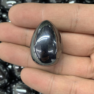 Vente en gros de magnifiques œufs en hématite de cristal de pierres précieuses de haute qualité pour la décoration - Product Image 2