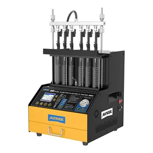 Mise à jour d'usine OEM AUTOOL CT500 GDI 6 cylindres nettoyeur et testeur d'injecteur à ultrasons testeur de pulvérisation d'écran LCD