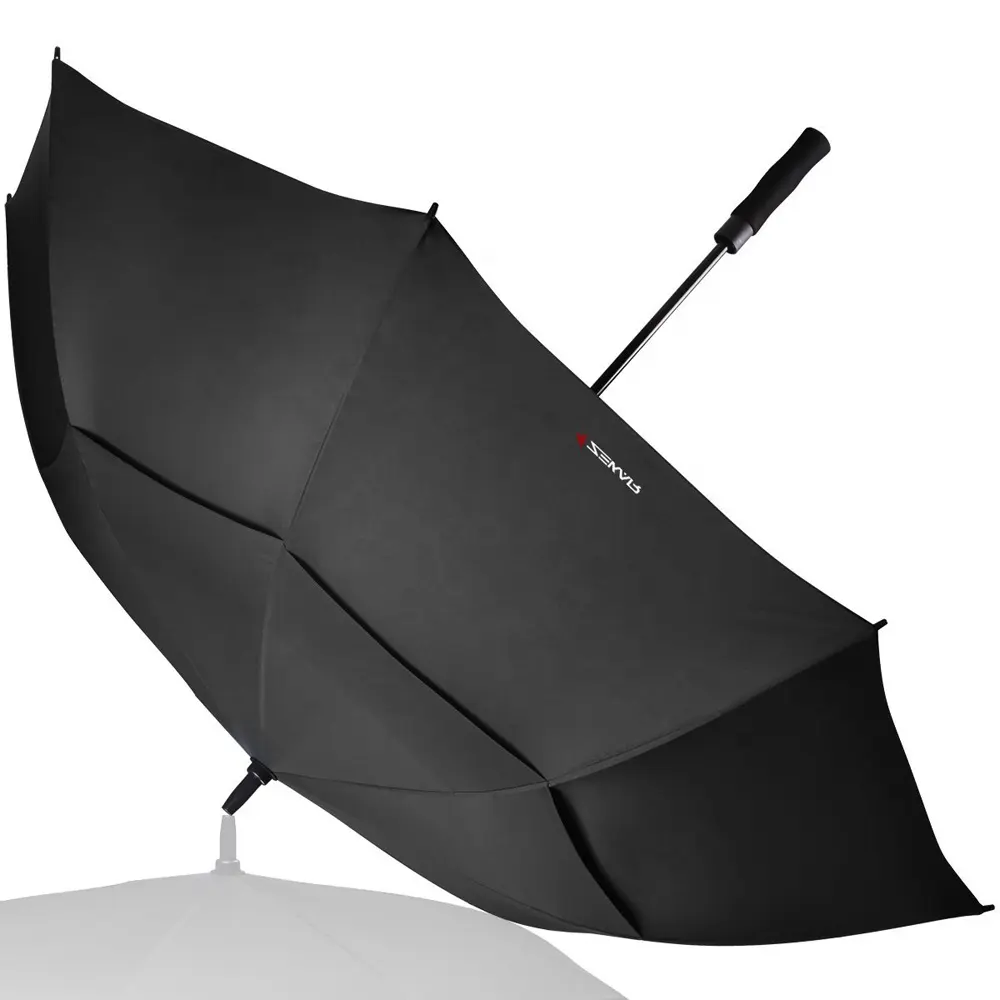 Guarda-chuva de golfe impresso personalizado, tamanho grande de 62 polegadas e 68 polegadas com logotipo personalizado para guarda-chuva de promoção