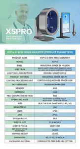 Professionele huidanalysator 3D AI Volledige gezichtshuidtester AI Digitale gezichtsherkenning 20 talen voor thuis of commercieel gebruik - Product Image 5