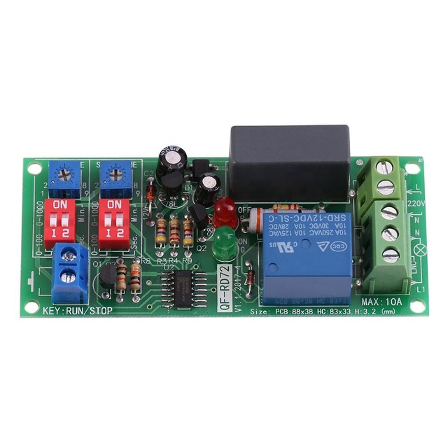 Dual Time Adjustable Cycle Delay Timing Relay Repeat on OFF Switch Infinite Loop Timer Module AC 100V 110V 120V 220V 230V 240V