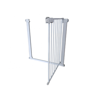 Barrière de sécurité pour bébé extra <span class=keywords><strong>large</strong></span> à fermeture automatique à double verrouillage en plastique pour une utilisation en cuisine intérieure, barrière anti-enfants et anti-animaux - Product Image 4