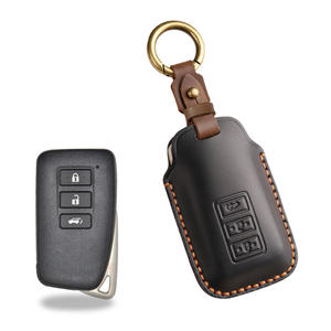 Funda de Cuero para Llaves de Coche, Estilo Vintage, Apta para Coches Lexus Antiguos, Funda de Cuero Genuino Hecha a Mano con Hebilla - Product Image 6