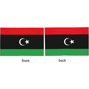 Polyester Double Stitched <b>Flag</b> of Libyan Libya Clip Onto on Car Window 12 X 18 Inch for Outdoor Country Decoration - Product Image 4