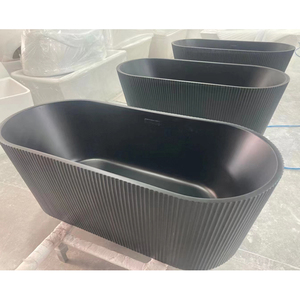 Housen Baignoire acrylique de style luxe autoportante Couleur Design graphique Baignoire d'angle dans la salle de bain Blanc Couleur personnalisée Traditionnelle - Product Image 2