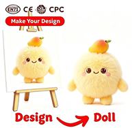 Boneka Elektronik AI Desain Kustom OEM ODM Bersertifikat CPC EN71 Logo Grosir Mini Mangga Kuning Suara Cahaya Isi Ulang Ulang Tahun