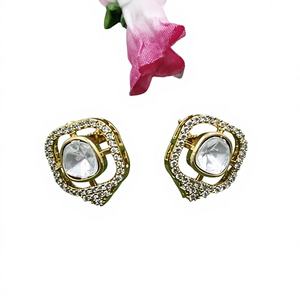 ต่างหูทองชุบดีไซน์ดาว รุ่นใหม่มาแรง ชุดคู่สุดหรูสำหรับทุกโอกาส ของขวัญแต่งงาน - Product Image 1