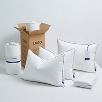 Coussin de lit alternatif au duvet avec logo personnalisé, oreiller de couchage pour hôtel, coussin décoratif, insert de coussin de canapé pour la maison et l'hôtel