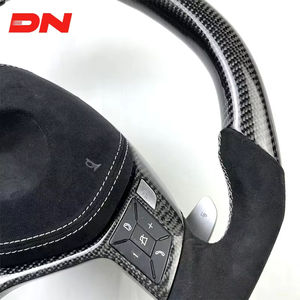 Volante พวงมาลัยหนังคาร์บอนไฟเบอร์สีดำมันวาวแบบกำหนดเองสำหรับ <span class=keywords><strong>Mercedes</strong></span> <span class=keywords><strong>Benz</strong></span> W204 W205 W207 W211 W221 AMG GT CLS รุ่น - Product Image 6