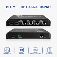 Expansor Multipantalla 4K60 HDBaseT 1 Entrada 4 Salidas para Sala de Comando y Control, Personalizado Profesional