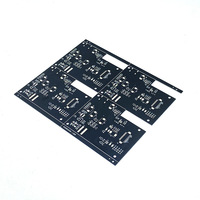 FR-4 hitam Matte kosong Pcb inti hitam Inverter tahan api dua sisi PCB desain pengolahan papan sirkuit file Gerbera