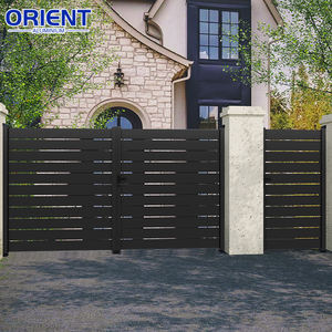 עיצוב מתחם פשוט שער ראשי/אלומיניום לבן חדרו חשמלי שער אוטומטי עם מנועים - Product Image 3