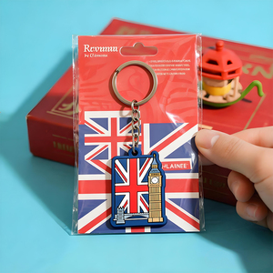 Llaveros de Recuerdo del Reino Unido al por Mayor, Llaveros Metálicos Turísticos, Llaveros de PVC con la Bandera de Inglaterra, Autobús de Dos Pisos Personalizado - Product Image 6
