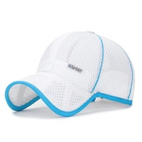 Gorra deportiva de 5 paneles con diseño de rayas, bordado a mano en malla, estampado por sublimación, transpirable, ajustable, para hombre y mujer