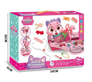 Kit de Pâte à Modeler Colorée pour <span class=keywords><strong>Docteur</strong></span> Vétérinaire pour Animaux de Compagnie, 36 Pièces, Kit de Pâte à Modeler DIY avec Accessoires Vétérinaires, Pâte à Modeler Non Toxique, Cadeau pour Enfants - Product Image 3