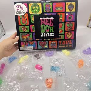 Nouveau <span class=keywords><strong>Calendrier</strong></span> <span class=keywords><strong>de</strong></span> <span class=keywords><strong>l</strong></span>'Avent Nee Dohh 24 pièces/ensemble Boîte Mystère Jouets Squishy Cadeau pour Enfants Noë<span class=keywords><strong>l</strong></span> Pâques Fêtes Jouets Anti-Stress - Product Image 2