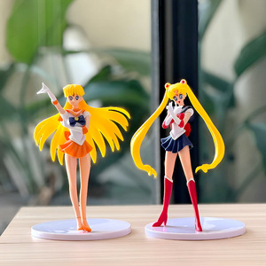 ชุดฟิกเกอร์เซเลอร์มูน 5 แบบ เซเลอร์เมอร์คิวรี่ เซเลอร์มาร์ส เซเลอร์จูปิเตอร์ โมเดลอนิเมะ ของสะสม ของขวัญ - Product Image 3