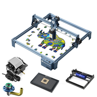 Machine de gravure laser SCULPFUN S9 pour le bois, l'acrylique et le cuir, avec assistance pneumatique rotative en nid d'abeille de 400*400 mm, kit de pompe à air