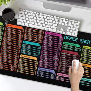 Tappetino per Mouse con scelta rapida da ufficio personalizzato 80*30CM | Grande tappetino da scrivania antiscivolo con scorciatoie per Software da ufficio per l'efficienza aziendale - Product Image 4