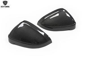 A4 B9 sợi carbon xe gương bìa cho Audi S4 rs4 A5 S5 RS5 B9 2016-up New Wing vỏ vỏ vỏ không có side tín hiệu hỗ trợ thay thế - Product Image 4