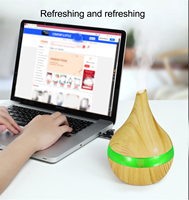 Les humidificateurs bon marché 300ml meilleure vente diffuseur produits grain de bois Difusores Mini humidificateur arôme diffuseur d'huile essentielle