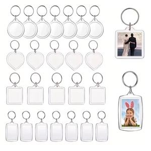 พวงกุญแจกรอบรูป DIY ขายดี วัสดุอะคริลิกใส สามารถใส่รูปได้เอง พร้อมห่วงคล้องสำหรับใส่รูป - Product Image 2