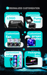 RS360 3D CS Premium AIO Cooler 100*78*135mm Black Radiator 3.6W <b>Pump</b> Power 4.2W Fan ARGB LEDs <b>Fluid</b> Bearing Computer Case High C - Product Image 5