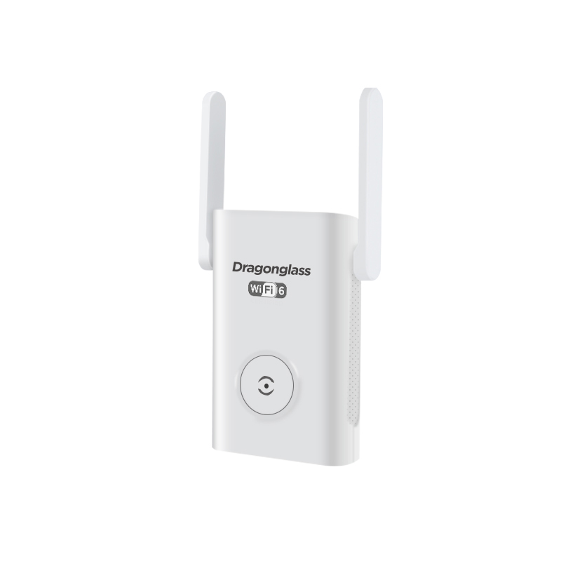 Dragonglass Dual Band WIFI 6 1800Mbps Repeater 2.4GHz&5.8GHz WiFi Extender Apply to Indoor Network Gigabit Signal Booster