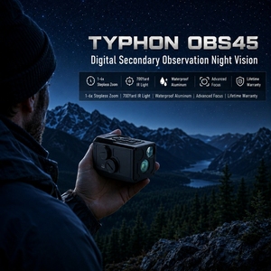 Optique d'observation secondaire numérique TYPHON, <span class=keywords><strong>zoom</strong></span> 1-6x, vision nocturne avec illuminateur IR, étanche, en aluminium, garantie à vie - Product Image 6