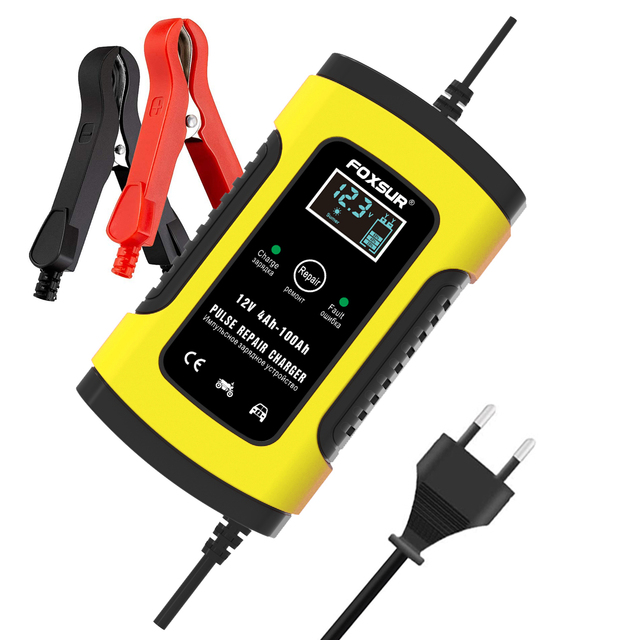 FOXSUR 12V 5A Automotive Battery Charger Electric Car Battery Charger