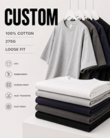 T-shirt basique en jersey de coton uni pour homme, coupe décontractée et ample, idéal pour l'été – Vente en gros OEM