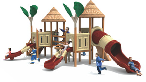 Équipement de terrain de jeux en <span class=keywords><strong>bois</strong></span> de qualité commerciale Terrain de jeux extérieur personnalisé en <span class=keywords><strong>bois</strong></span> <span class=keywords><strong>Parc</strong></span> naturel extérieur - Product Image 6