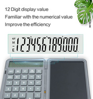 Calculatrice scientifique graphique LCD rechargeable très vendue avec alarme de batterie et fonctions calendrier