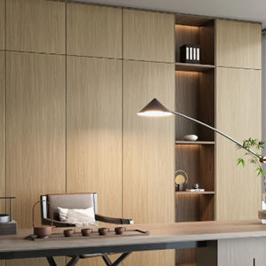 Armoire de chambre à coucher fantaisie armoire-penderie en bois à 3 sectionnels en naturel - Product Image 3