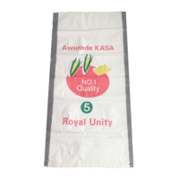 Sac tissé en polypropylène de 50 kg pour l'emballage de céréales, sucre, farine de blé, aliments pour animaux, engrais, riz en Guinée